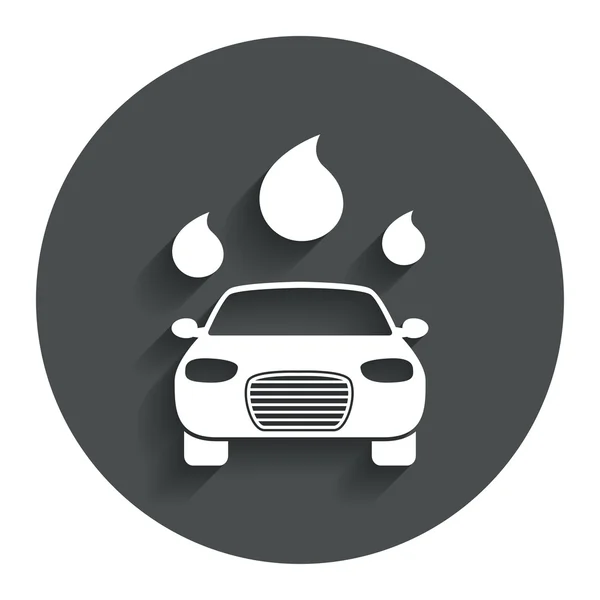 Car wash teken — Stockvector