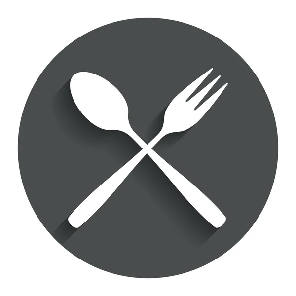 Dessert fork and teaspoon. — Stock Vector
