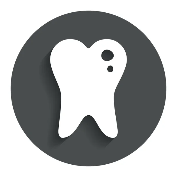 Caries signo dental — Vector de stock