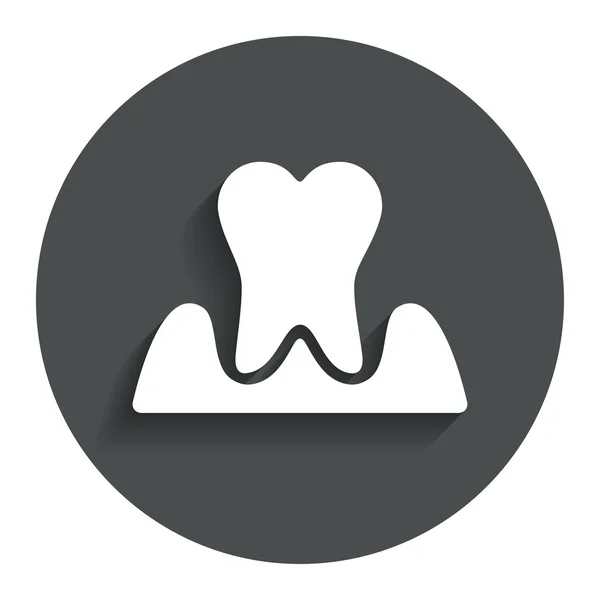 Parodontosis diş işareti — Stok Vektör