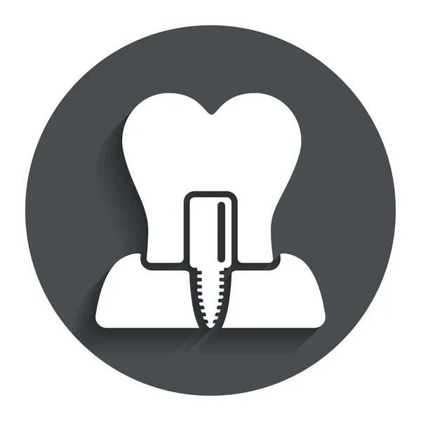 牙种植体标志 — 图库矢量图片