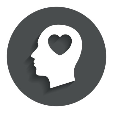 Kalp simgesi ile baş.