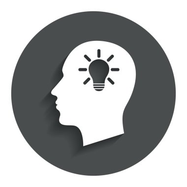 Lamba ampul işareti ile baş