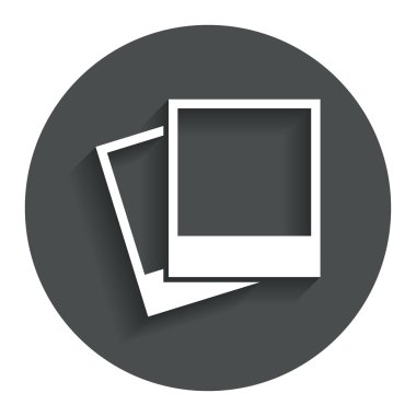 Fotoğraf çerçeveleri şablon simgesi.