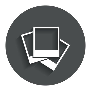 Fotoğraf çerçeveleri şablon simgesi.