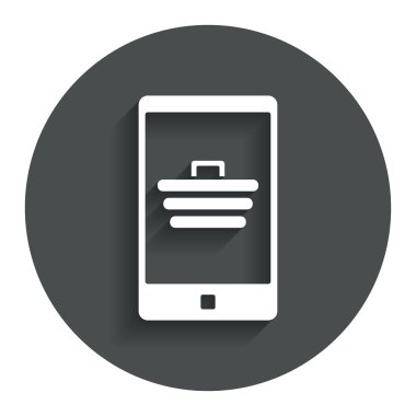 Alışveriş arabalı akıllı telefon.