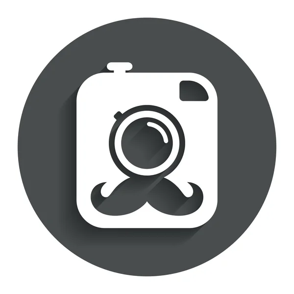 Хипстерская икона фотокамеры — стоковый вектор