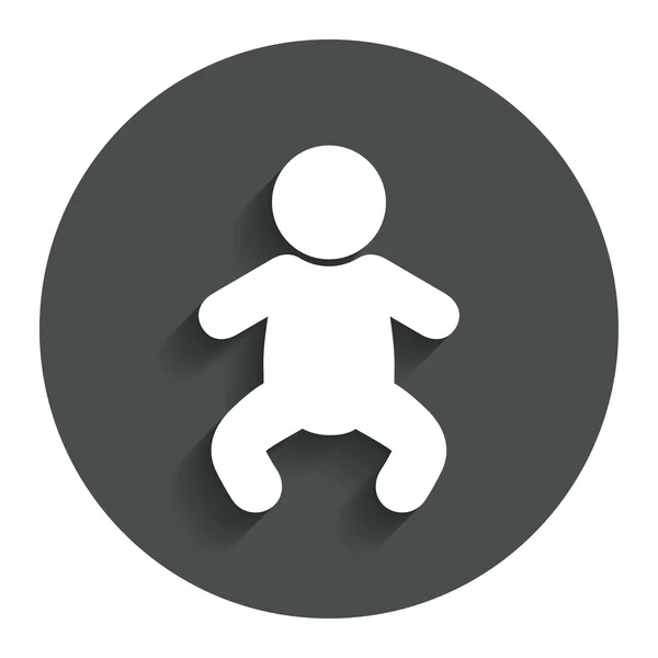 Toddler boy symbol. — Stock Vector