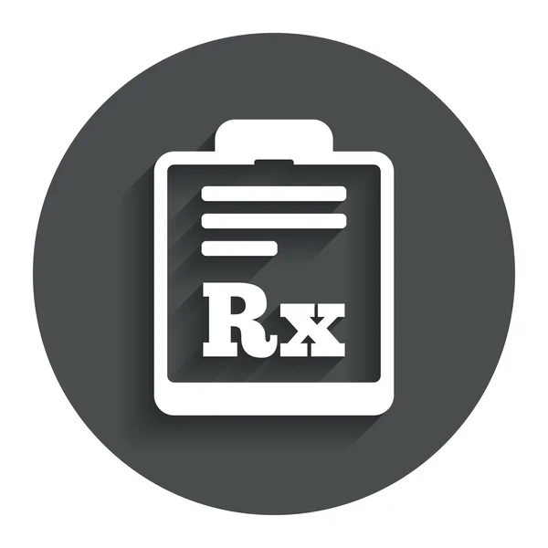 Ärztliche Verordnung rx sign — Stockvektor