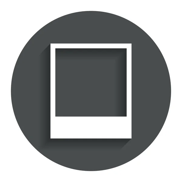 Photo frame template icon — Stock Vector