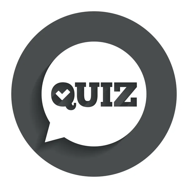 Quiz simgesi. — Stok Vektör