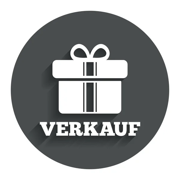 Verkauf - verkoop in Duitse pictogram. — Stockvector