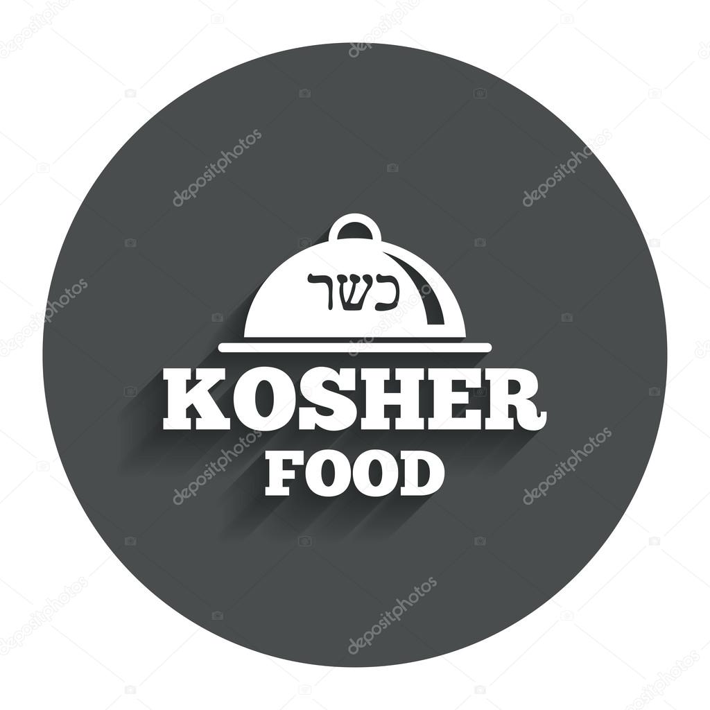 Kosher food product icon.