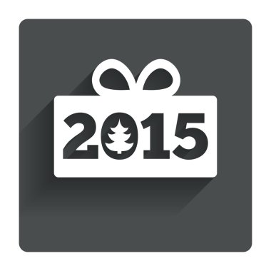 Mutlu yeni yıl 2015 simgesi.