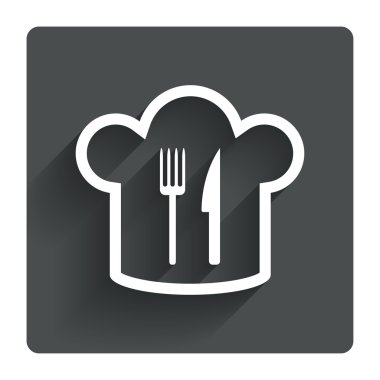 şef şapka simgesi.