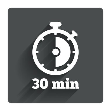 30 dakika kronometre simgesi.