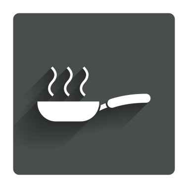 Frying pan sign clipart