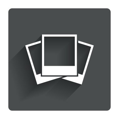 Fotoğraf çerçeveleri şablon simgesi.