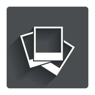 Fotoğraf çerçeveleri şablon simgesi.