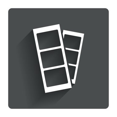 Fotoğraf çektir simgesi şeritler.