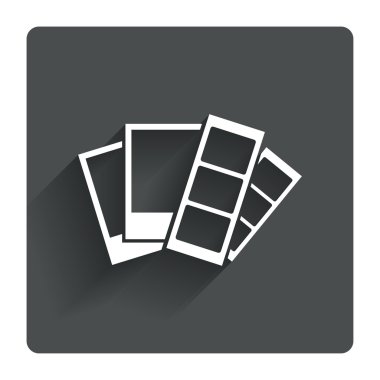 Fotoğraf çerçeve şablon simgesi.