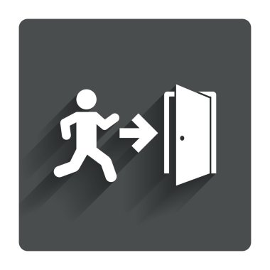 Acil çıkış simgesini.