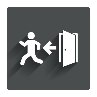 Acil çıkış simgesini.