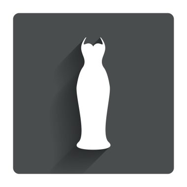 Düğün elbise simgesi.