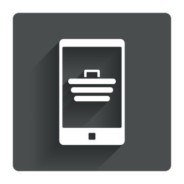 Alışveriş arabalı akıllı telefon.