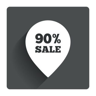 yüzde 90'ı Satılık işaretçi