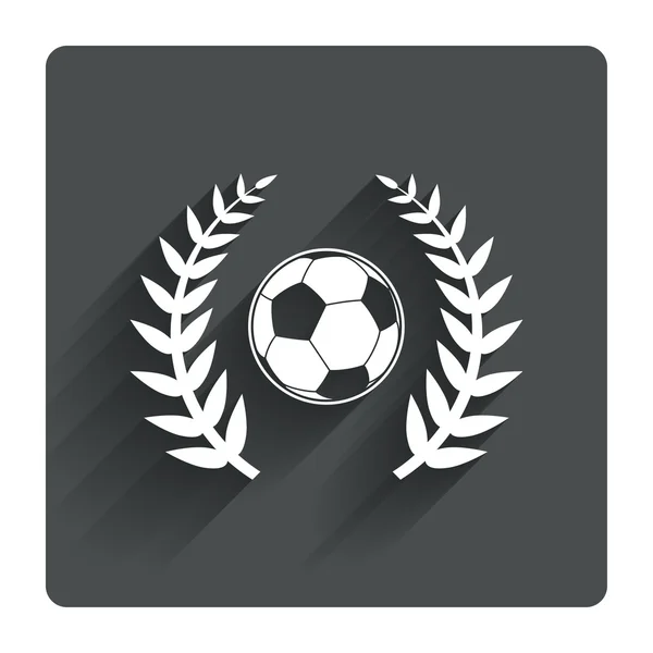 Футбольний м'яч знак — стоковий вектор