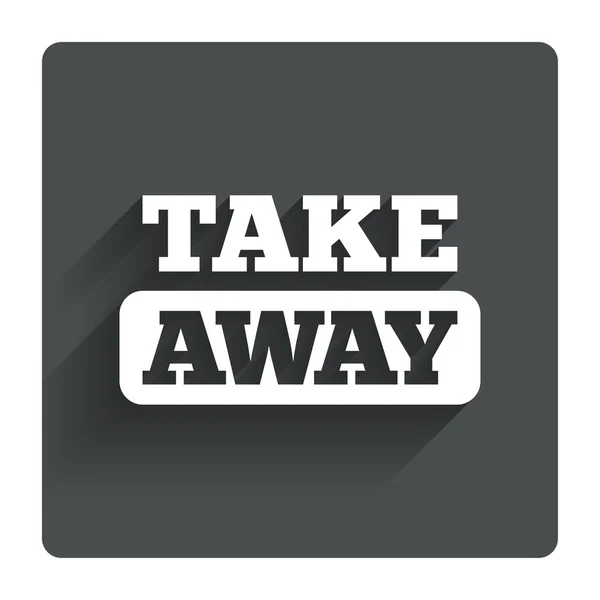 Take away sign — Stock Vector