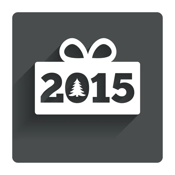 Feliz año nuevo 2015 icono . — Vector de stock