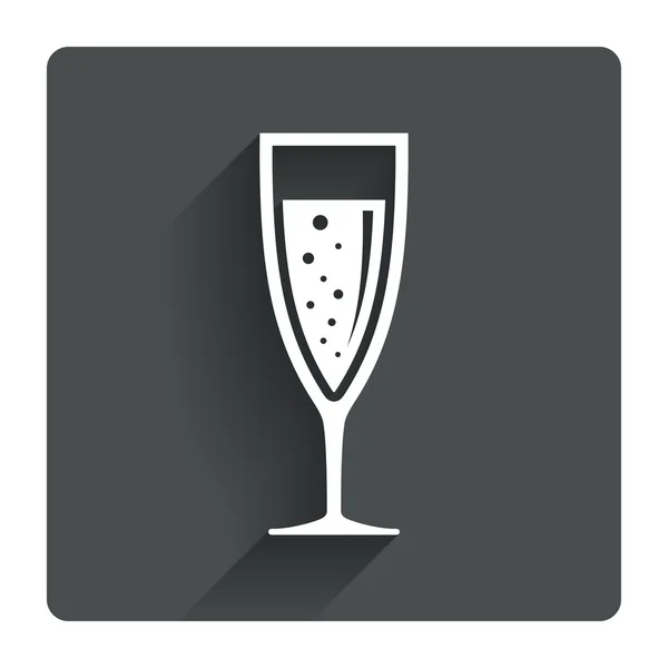 Copa de champán icono. — Vector de stock