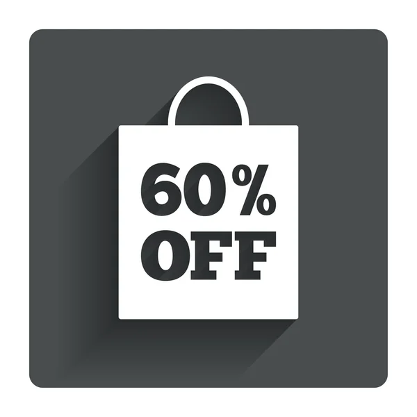 60 procent försäljning väska — Stock vektor