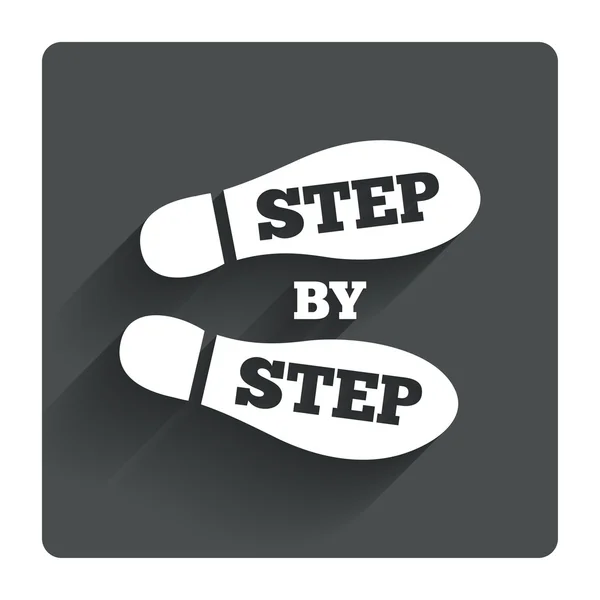 Step by step icon. — Stock Vector