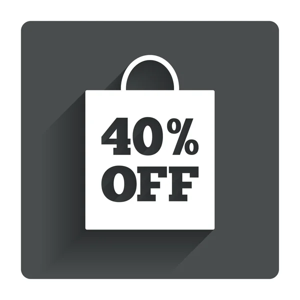 40 procent verkoop tas — Stockvector