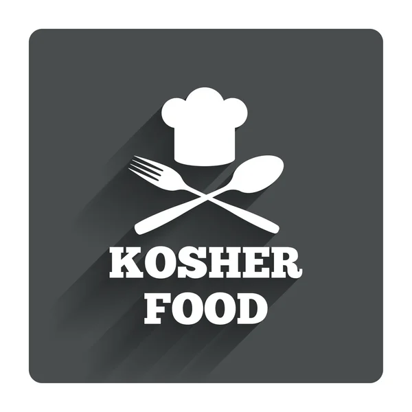 Kosher Voedsel product icoon. — Stockvector