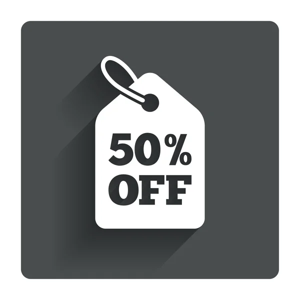 50 percent sale price — Stock Vector