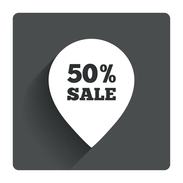 50 percent sale pointer — Stock Vector