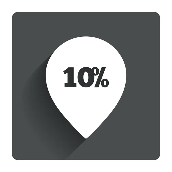 10 percent sale pointer — Stock Vector