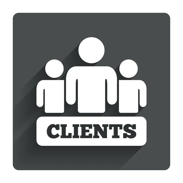 Clients icon. — Stock Vector