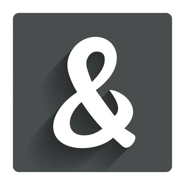 Ampersand sign — Stock Vector