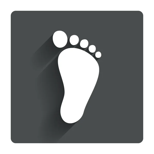 Child footprint sign — Stock Vector