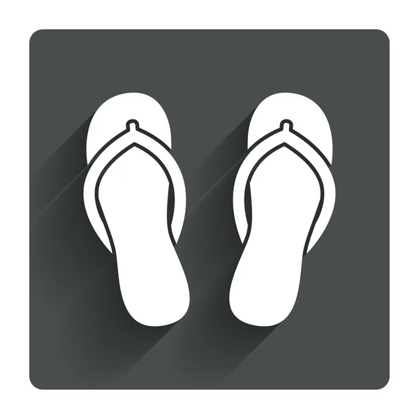 Ikon Flip-Flops . - Stok Vektor