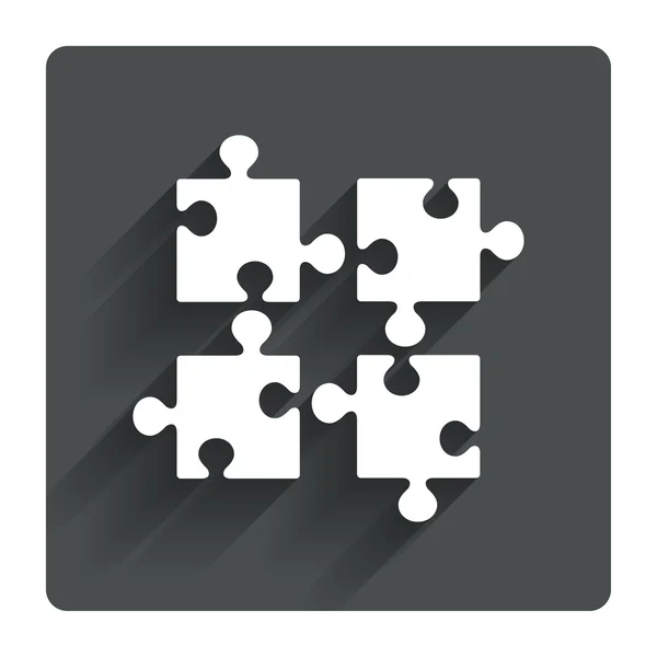 Puzzles pieces icon. — Stock Vector