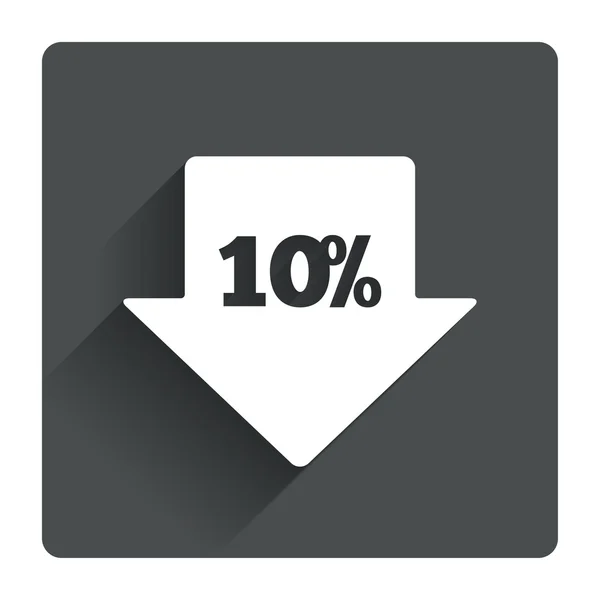 10 τοις εκατό πώληση βέλος — Διανυσματικό Αρχείο
