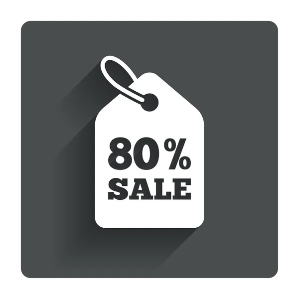 80 por ciento de precio de venta — Vector de stock