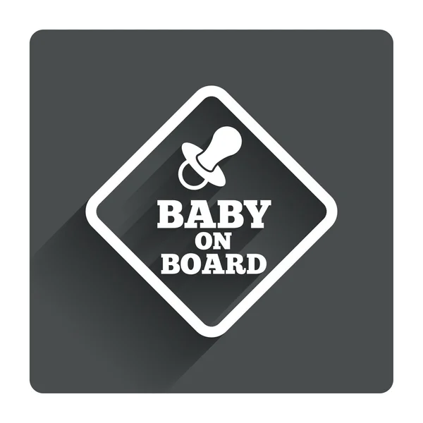 Baby on board sign — Stock Vector