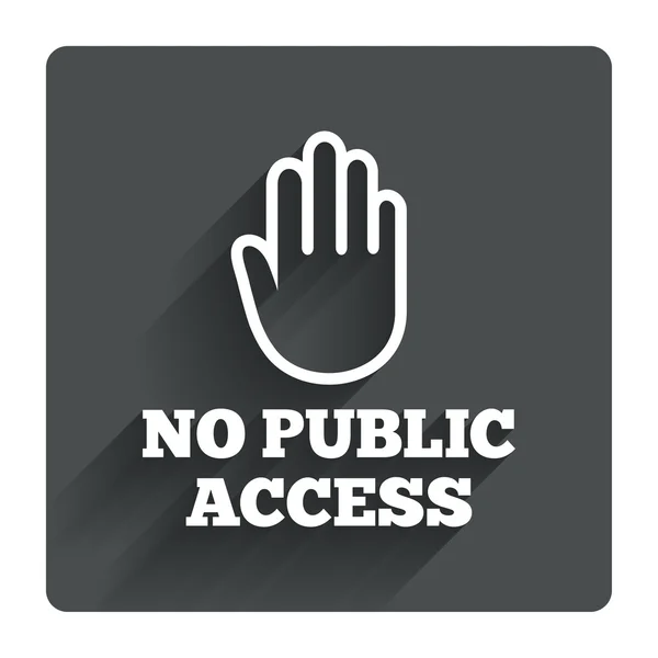 Нет значка публичного доступа . — стоковый вектор